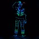 DMX 512 controlled led tron costume with led mask-led shoes cover-led gloves